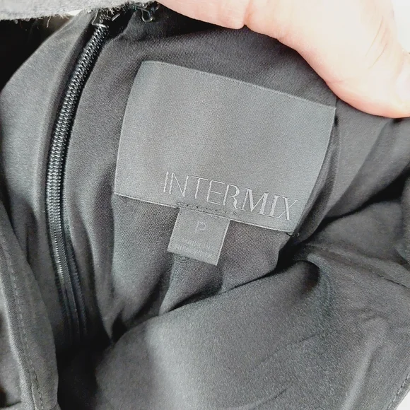 Intermix Black Cotton Blend Lace-Up Corset Skirt P5190 - Picture 5 of 10